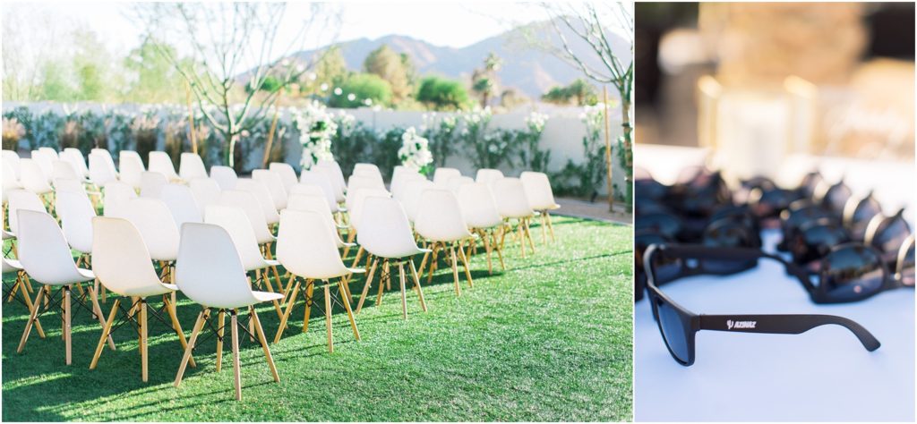 Wedding ceremony seating at Andaz Scottsdale