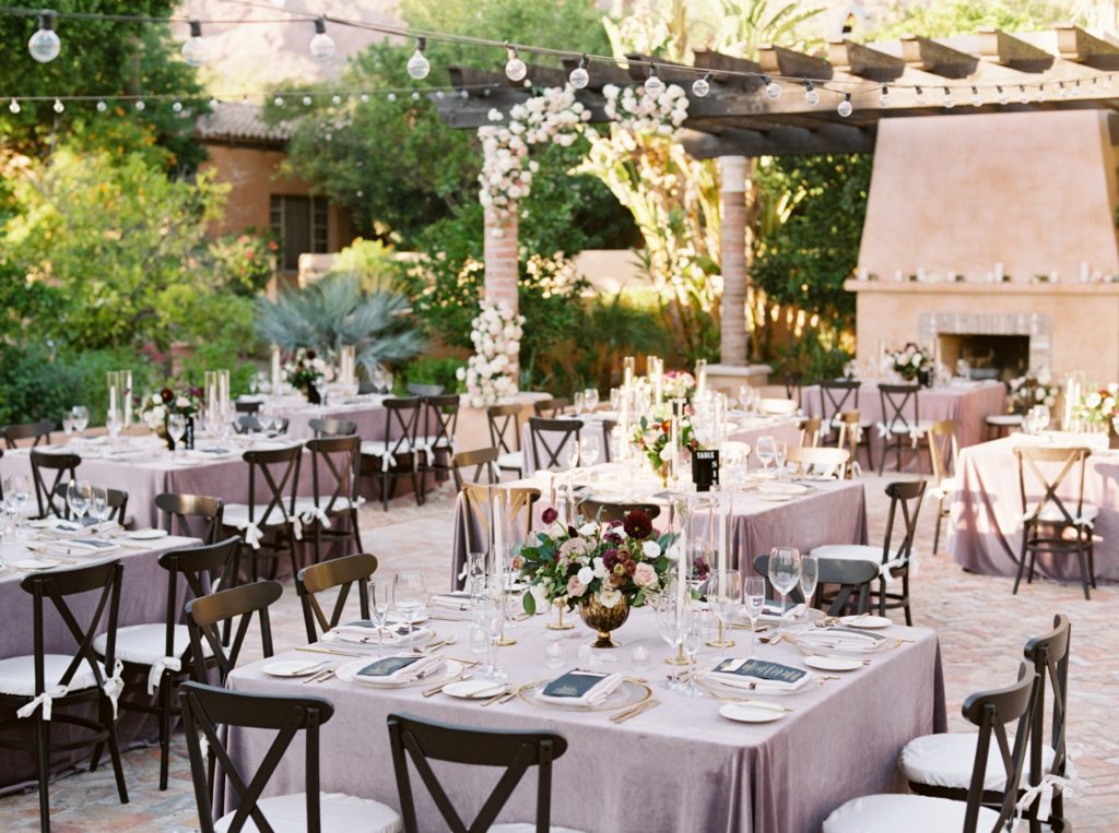 wedding reception at royal palms in arizona